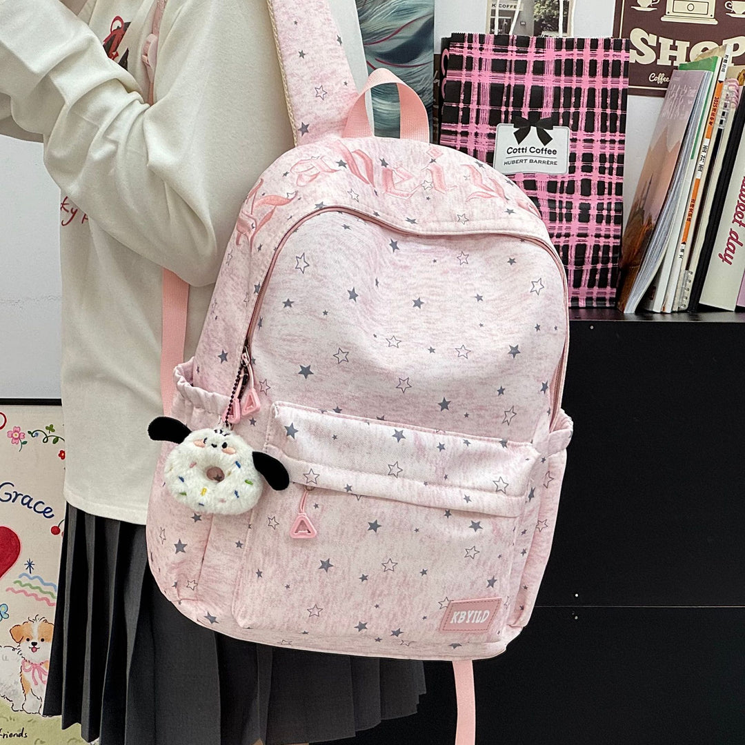Star-Printed Casual Backpack Kalsten
