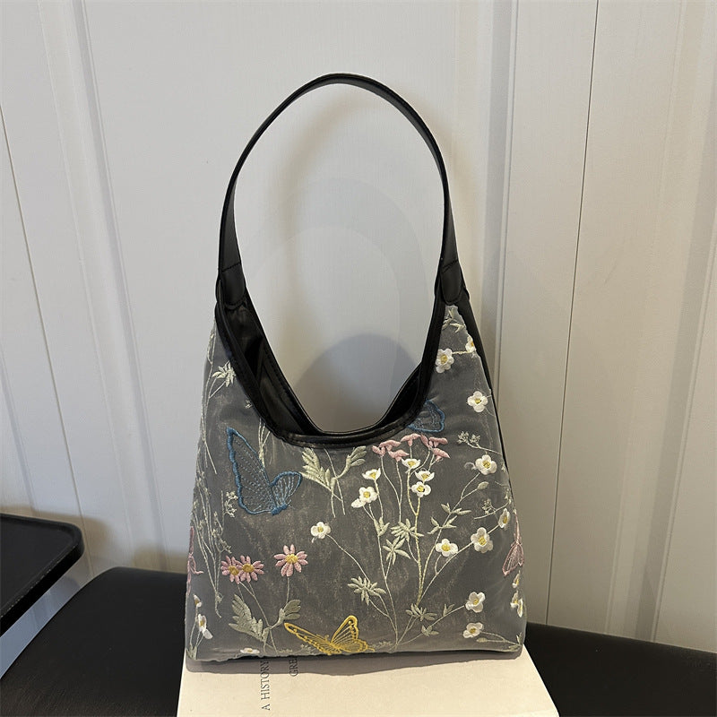 Elegant Butterfly-Embellished Shoulder Bag