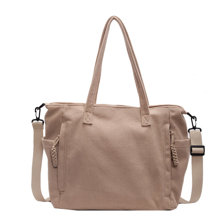 Multi-Pocket Canvas Tote Bag Kalsten