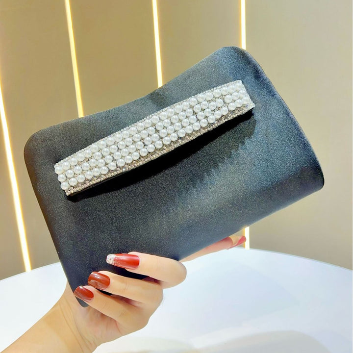 Pearl-Accented Evening Clutch