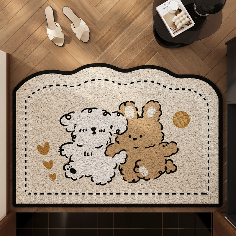 Playful Sheep-Themed Comfort Mat