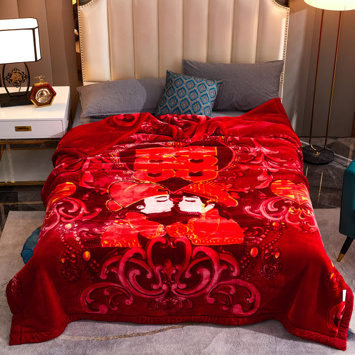 Decorative Fleece Throw Blanket Kalsten