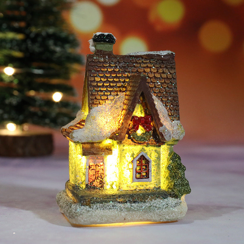 Decorative Christmas Toy House Figure