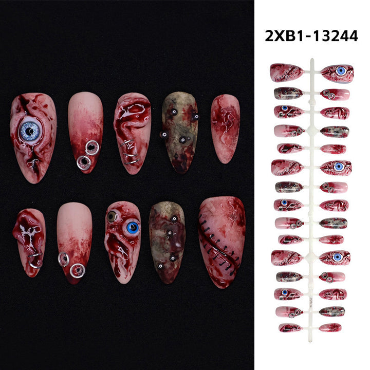 Creative nail art set with artistic accents and sparkling details Kalsten