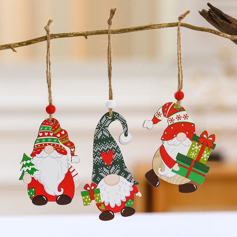 Wooden Holiday Truck Ornaments Kalsten