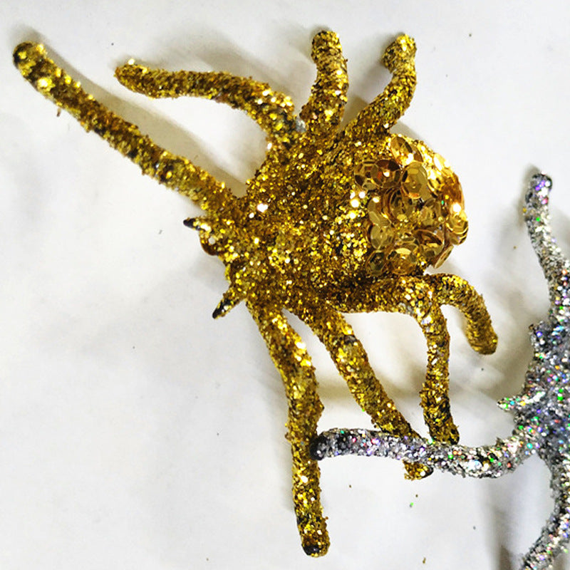 Sparkling Glitter Spider Decorations Kalsten