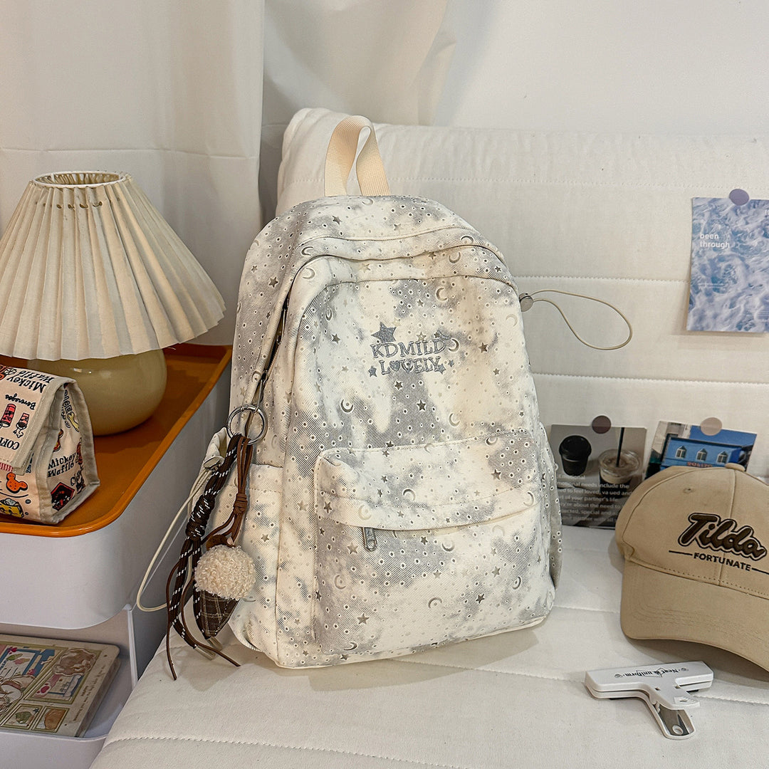 Stylish Starry-Print Backpack Kalsten