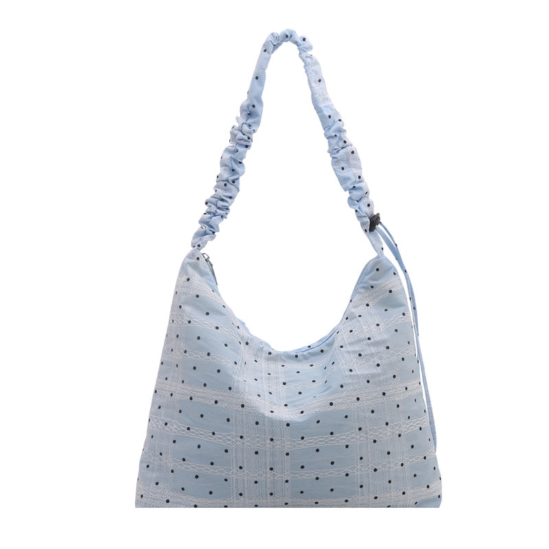 Textured Fabric Shoulder Bag