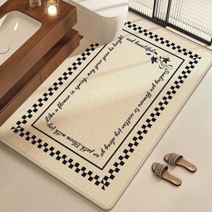 Inspirational Quote Bathroom Mat Kalsten