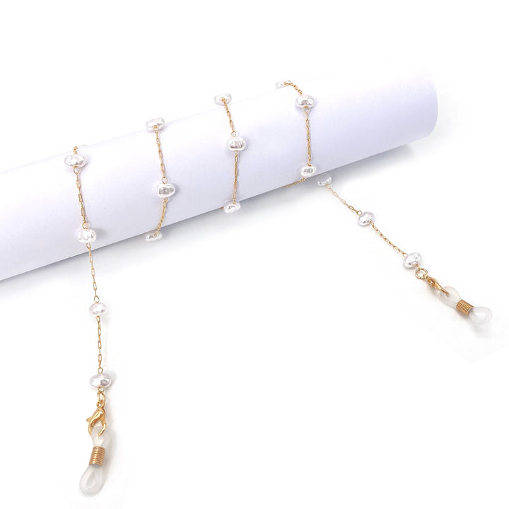 Pearl-Accented Eyewear Chain Kalsten
