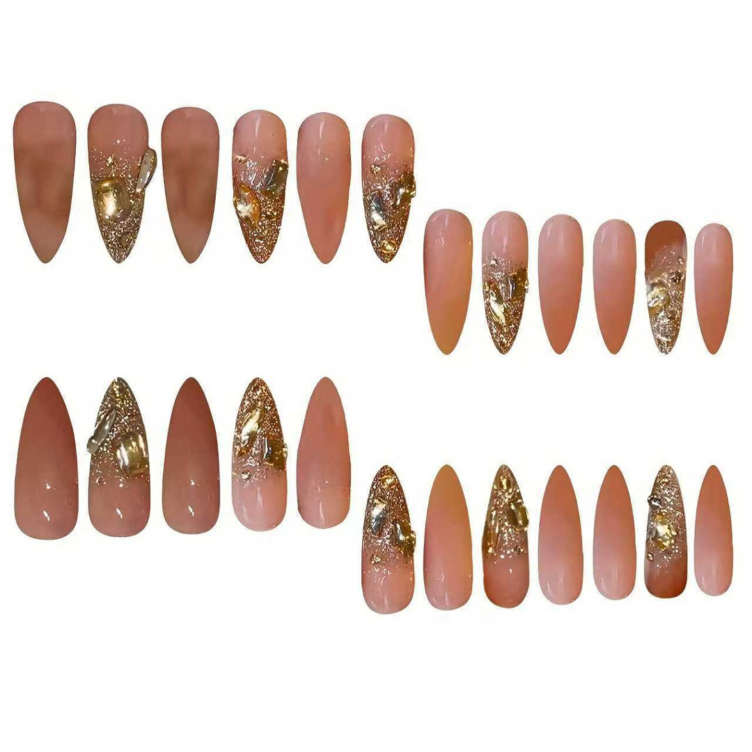 Luxury Glittering Nail Extensions Kalsten