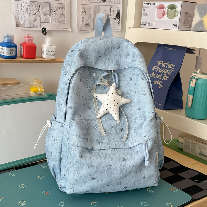 Stylish Star-Print Backpack Kalsten 1791205508