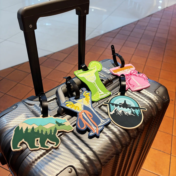 Mountain Adventure-Themed Luggage Tag Kalsten