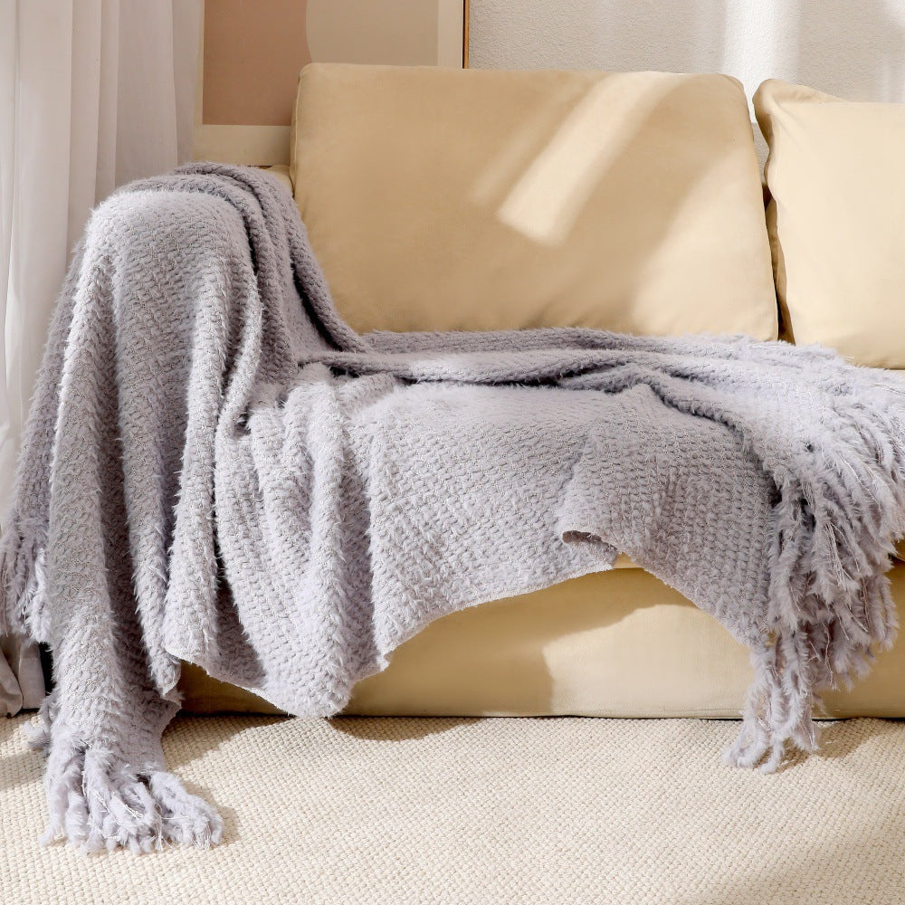 Soft Textured Throw Blanket Kalsten