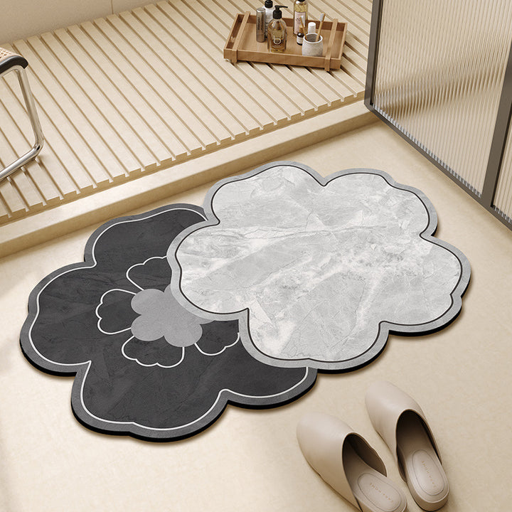 Floral-Shaped Decorative Bath Mat Kalsten
