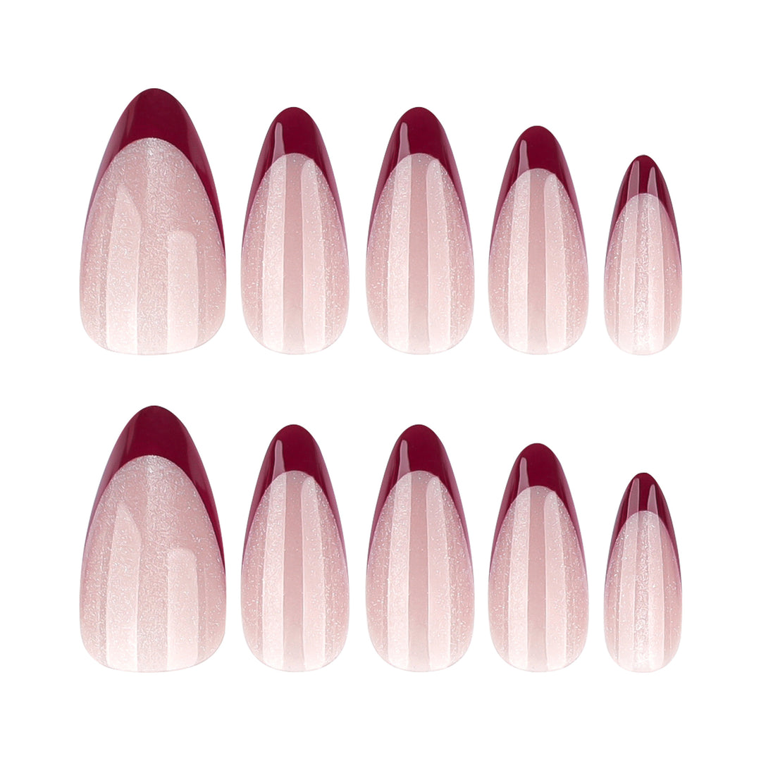 Artificial stiletto nails with sparkling tips Kalsten