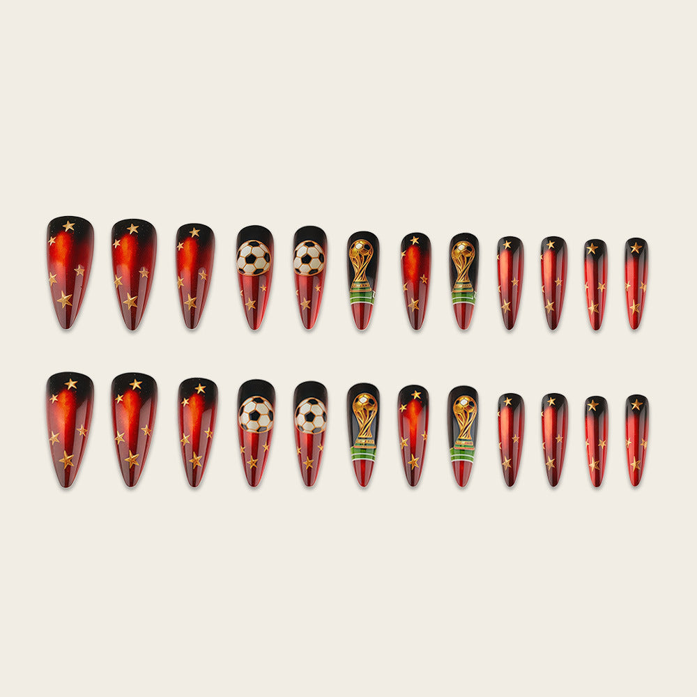 Creative Football Art Nails Kalsten