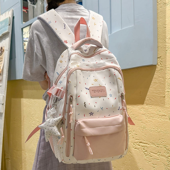 Trendy Decorative Patterned Backpack Kalsten