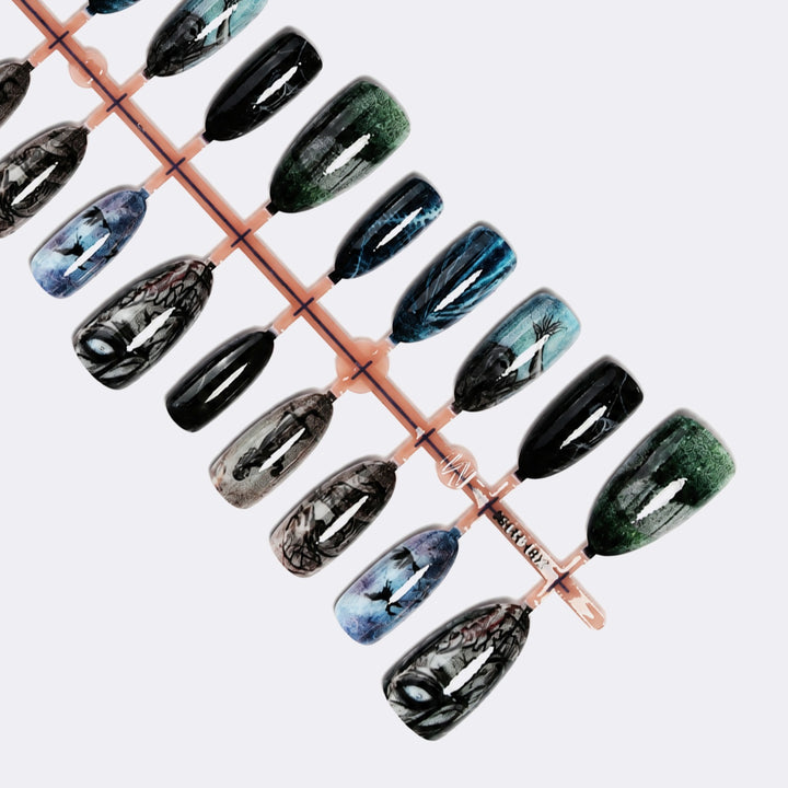 Artificial nail set with creative and imaginative designs Kalsten