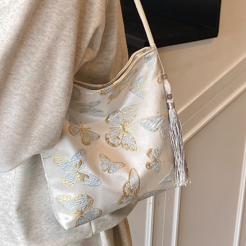 Elegant Floral Printed Handbag
