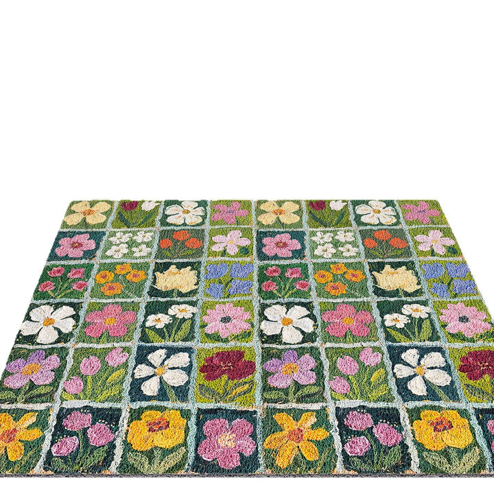 Colorful Floral Patchwork Area Rug Kalsten