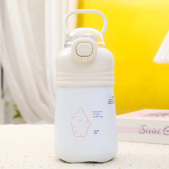 Women Practical Water Bottle with Innovative Push-Button Closure Kalsten