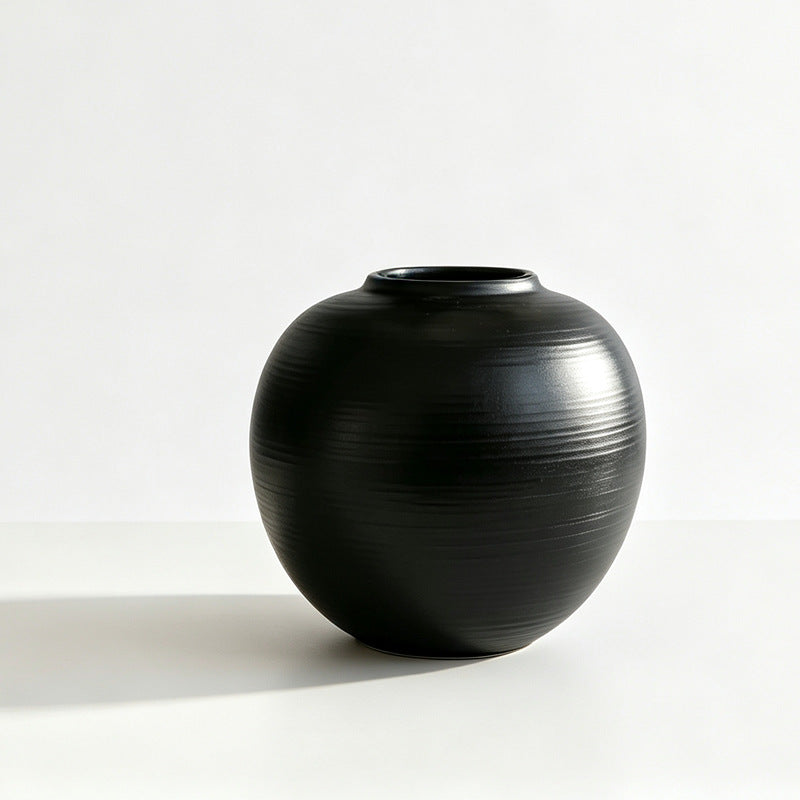 Textured Ceramic Decorative Floor Vase Kalsten