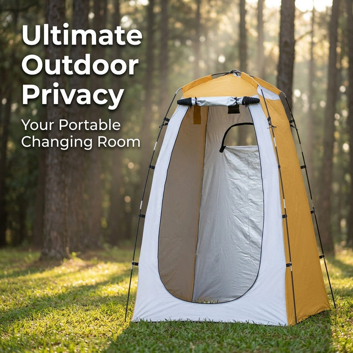 Portable privacy shower tent with quick pop up frame and detachable waterproof floor Kalsten
