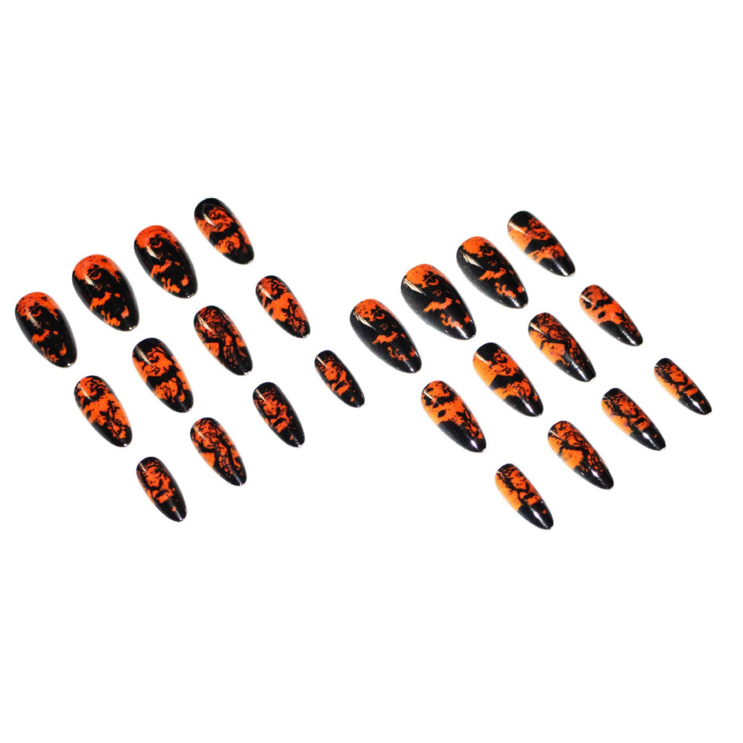 Halloween-Themed Stiletto Press-On Nails Kalsten