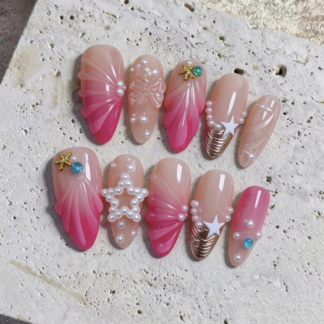 Decorative 3D Nail Art Tips Set