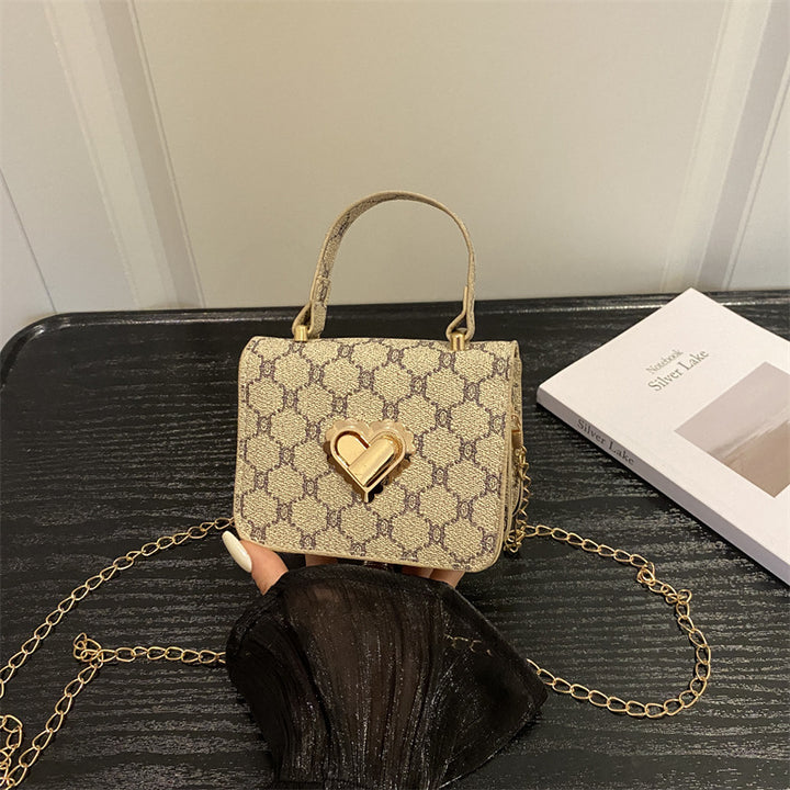 Elegant Heart-Embellished Handbag