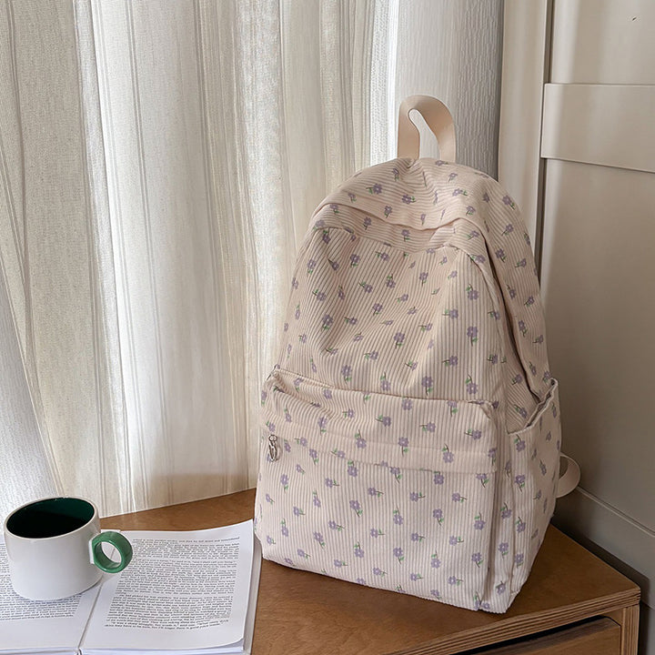 Floral Patterned Casual Backpack Kalsten