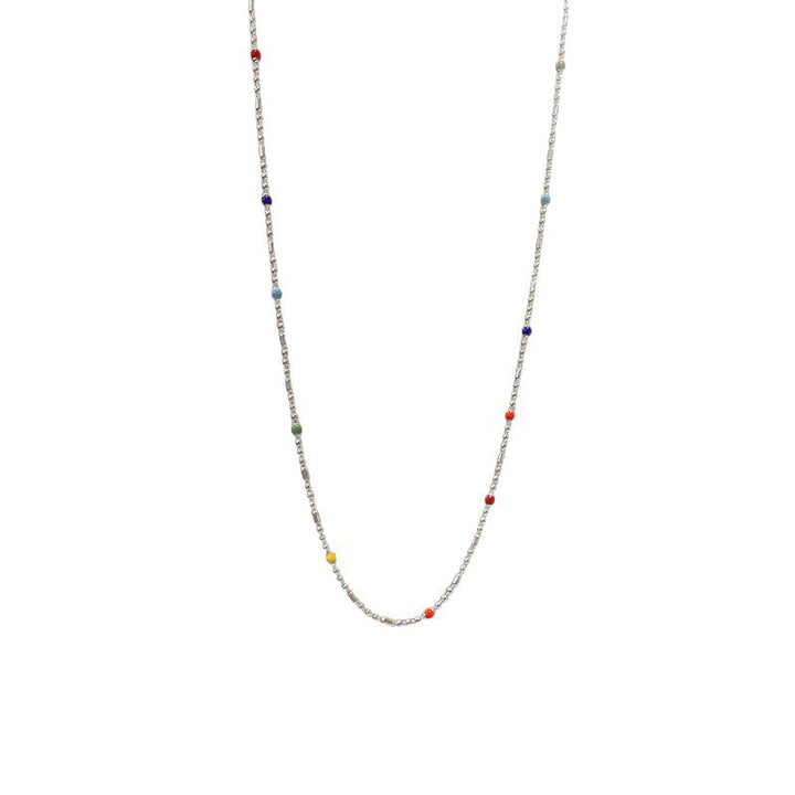 Dainty Multi-Colored Beaded Chain Bracelet Kalsten