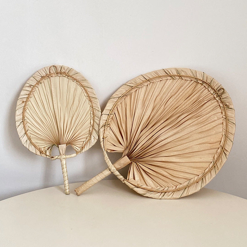 Women Handmade Palm Leaf Fan Kalsten