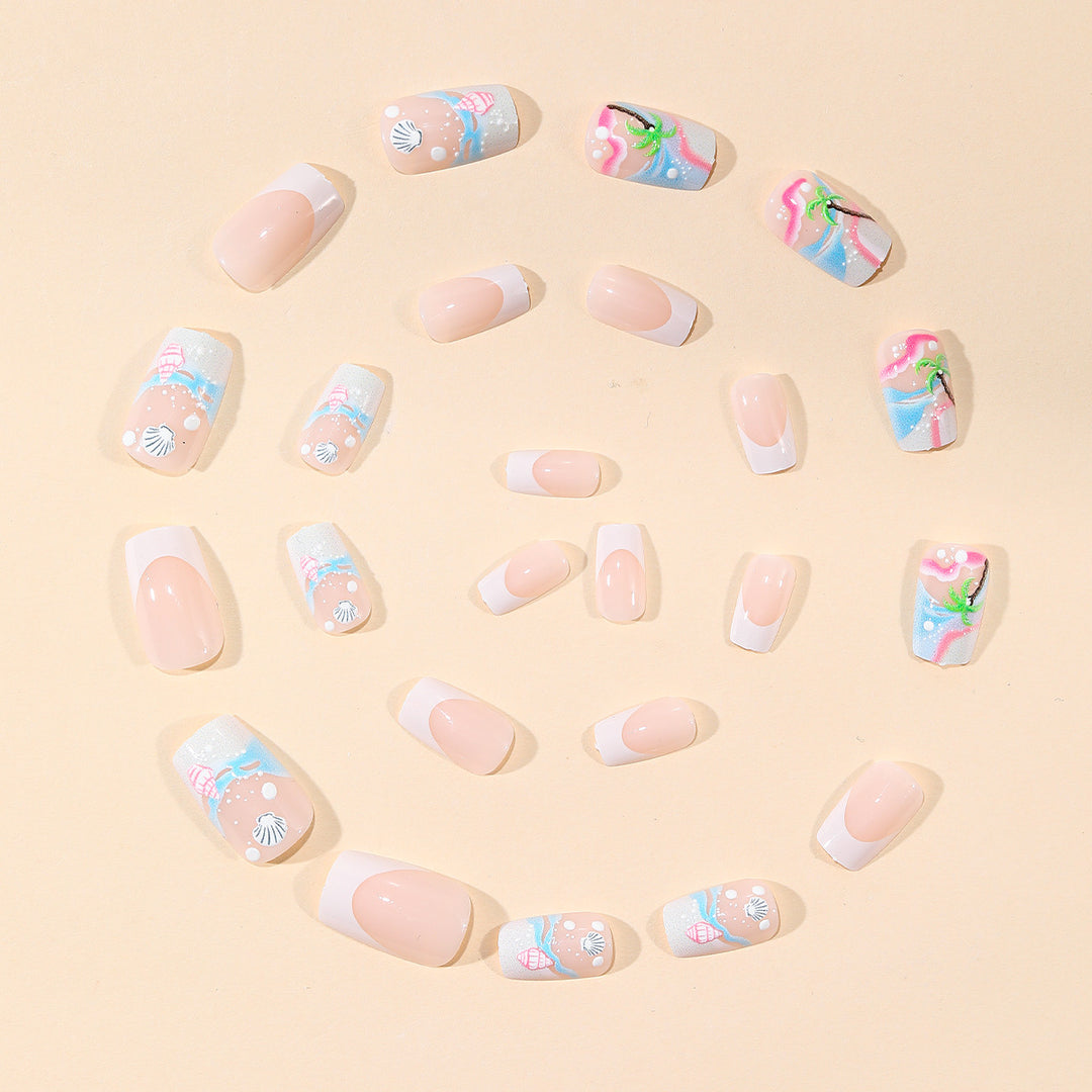 Tropical Seashell Nail Art Kalsten