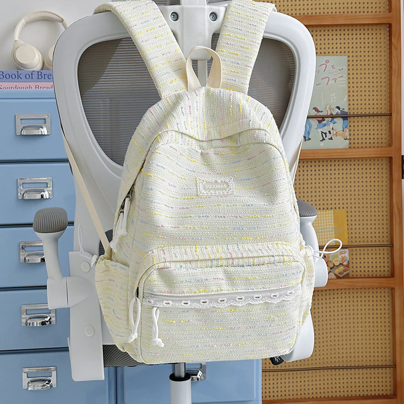 Textured Casual Backpack Kalsten