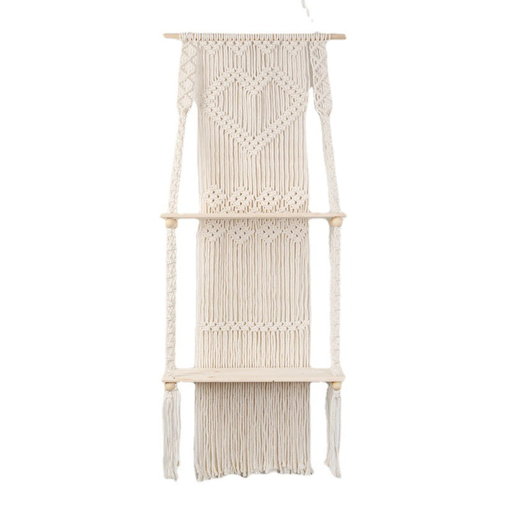 Macrame shelf with heart design Kalsten