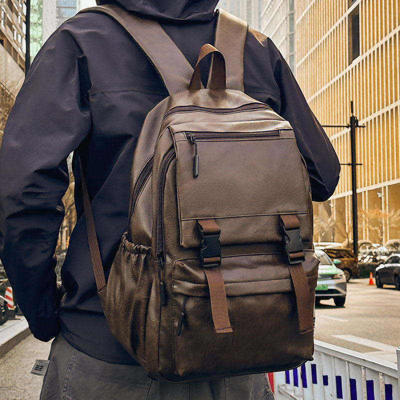 Leather Multi-Functional Backpack Kalsten