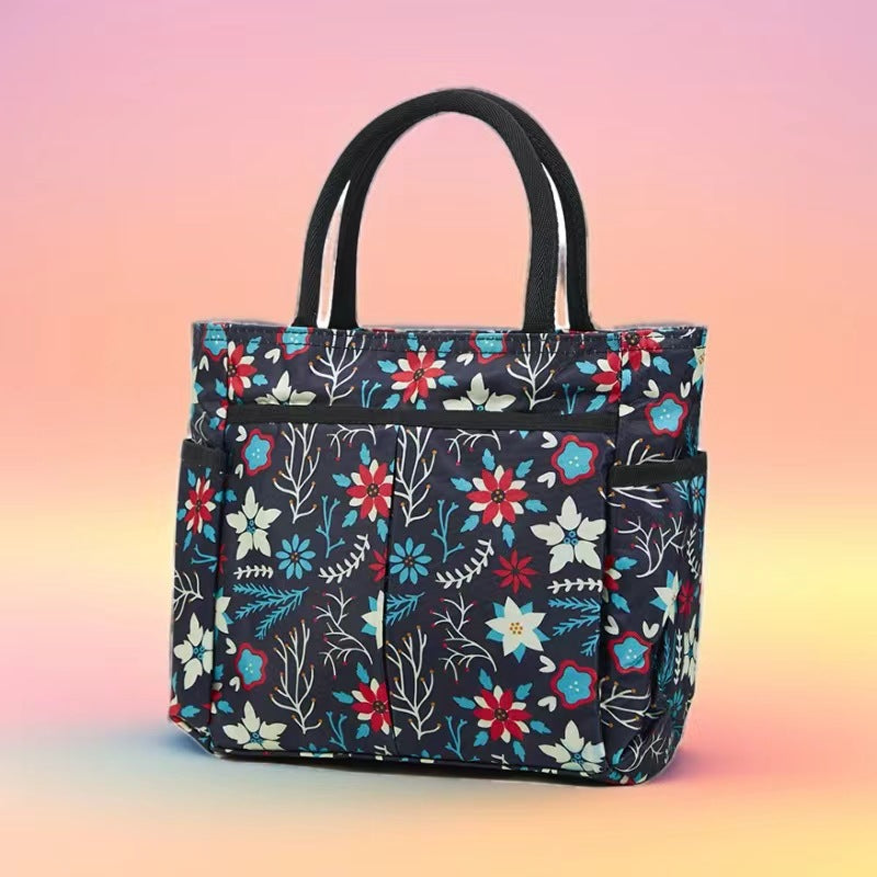 Multi-Pocket Candy Print Tote Bag Kalsten