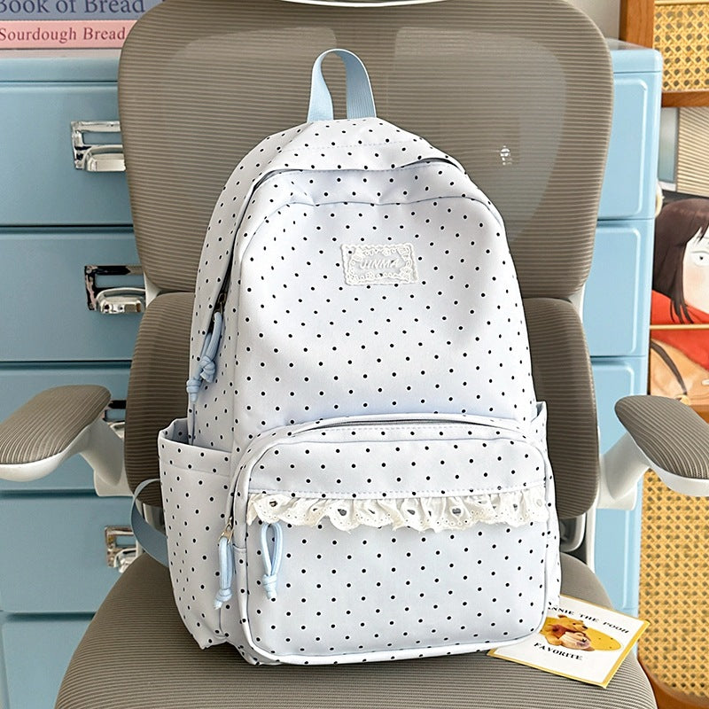 Charming Polka Dot School Backpack Kalsten