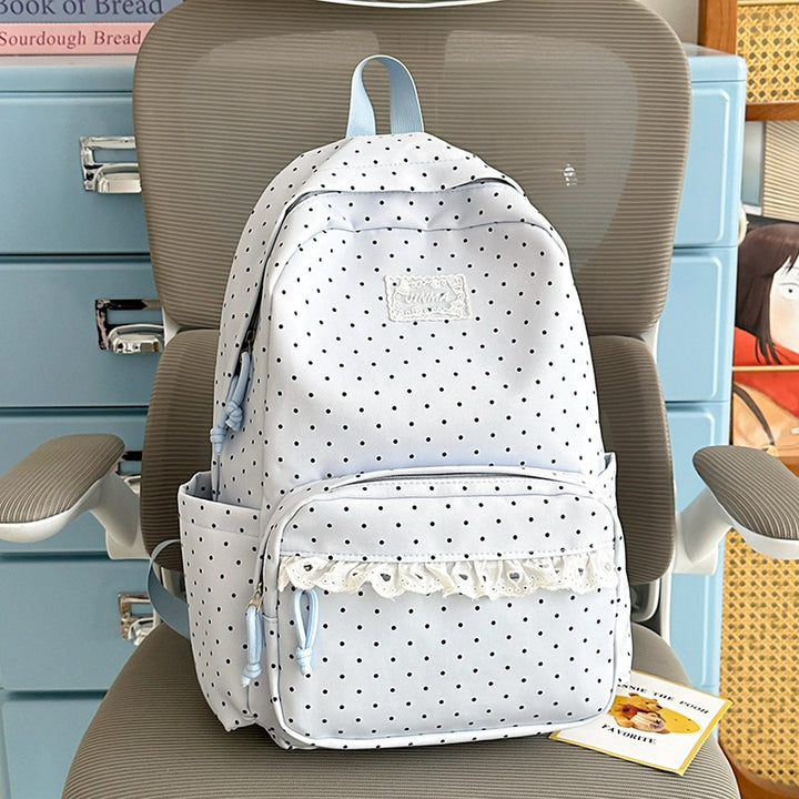 Charming Polka Dot School Backpack Kalsten