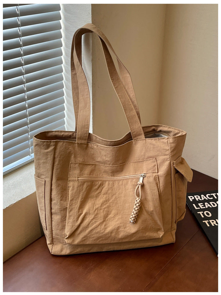 Versatile Multi-Pocket Canvas Tote