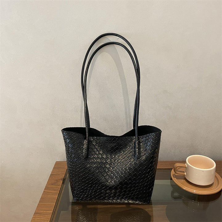 Woven Textured Handbag