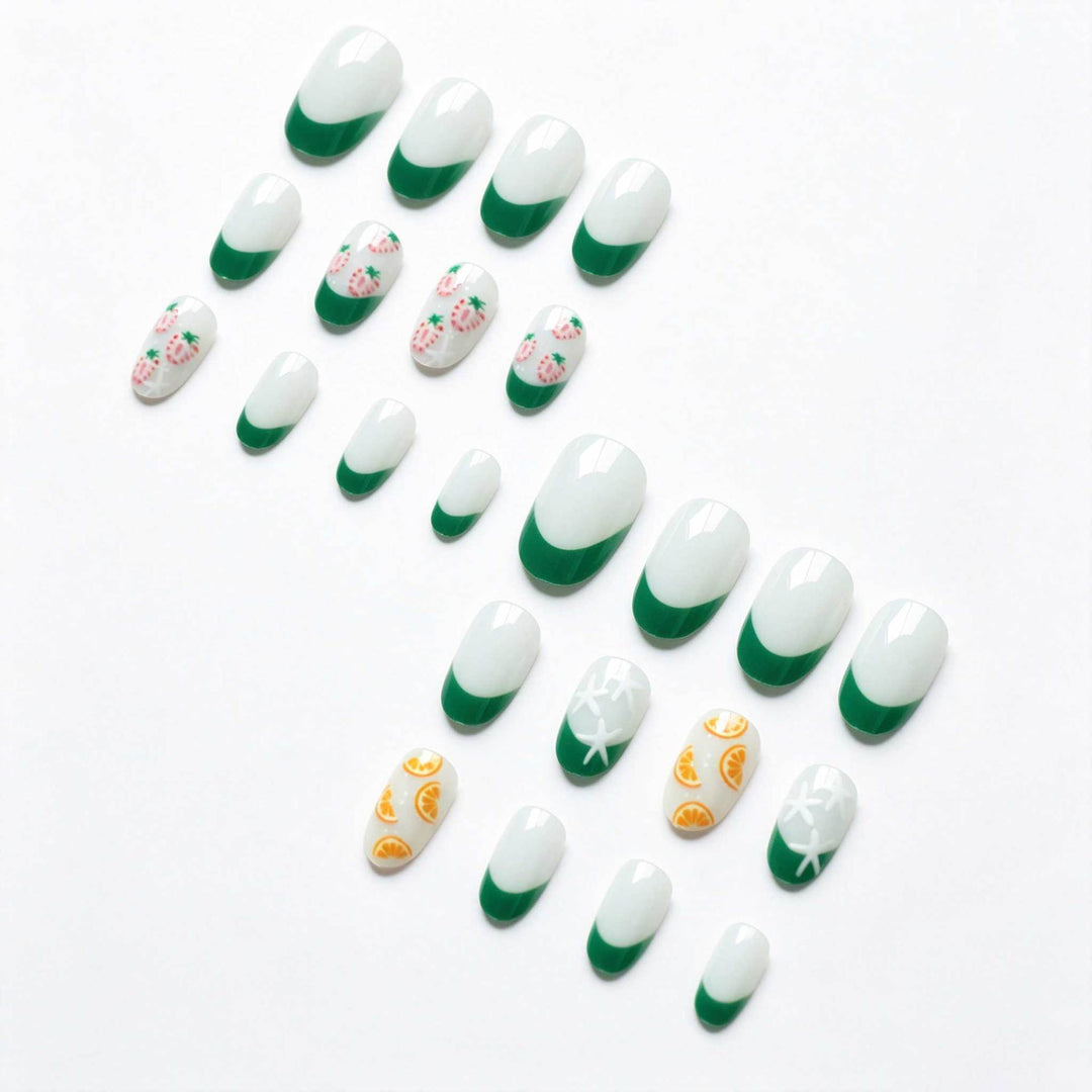 Fruity Themed Nail Art Design