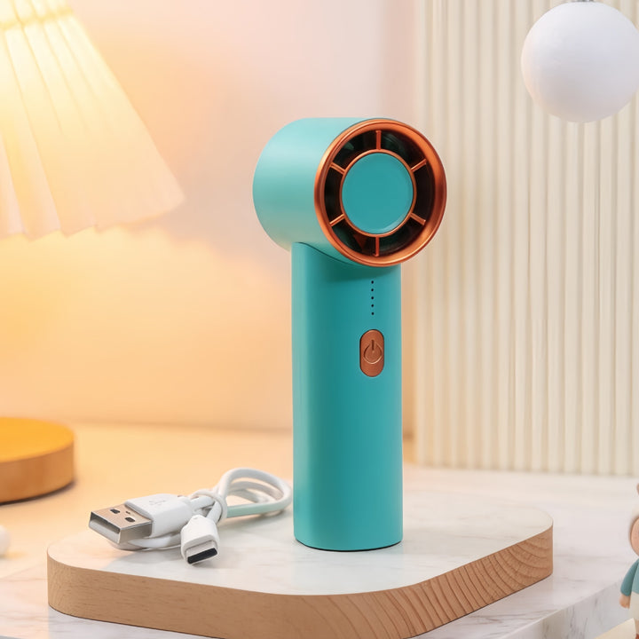 Women's Portable Handheld Fan with USB Charging Function and Flexible Design Kalsten