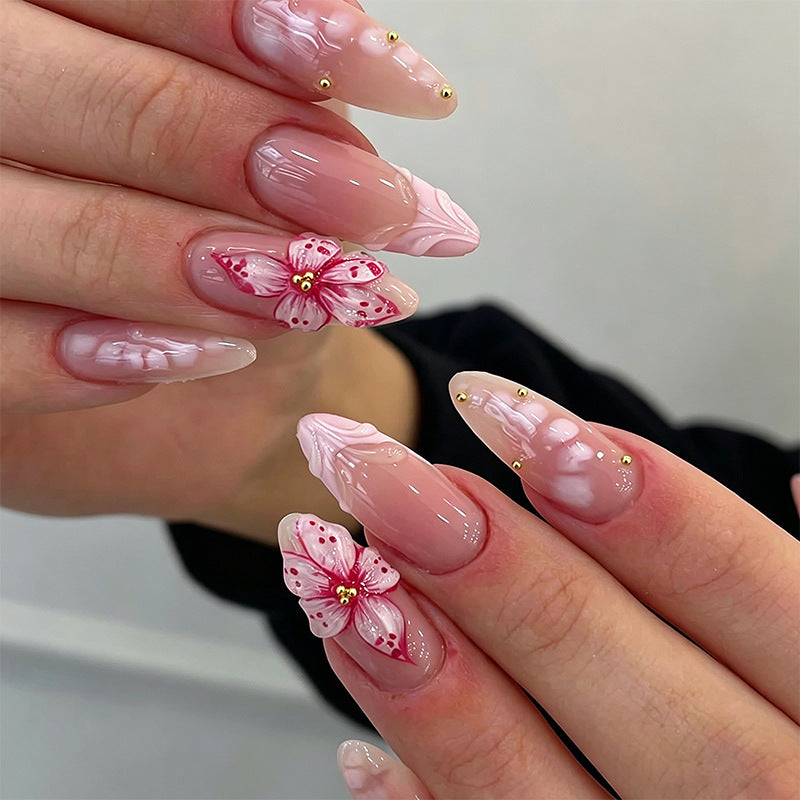 DIY Art Nail Set with Floral Accents Kalsten