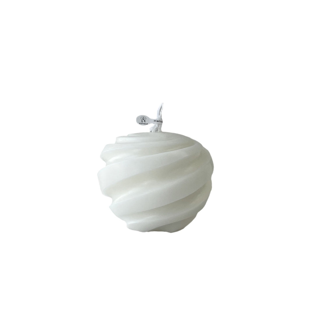 Sculptural Spiral Candle