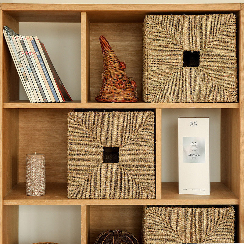 Handwoven Natural Fiber Storage Bin Kalsten