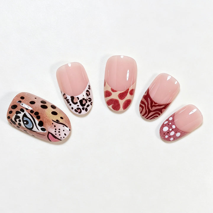 Safari Animal Theme Nail Art Set Kalsten