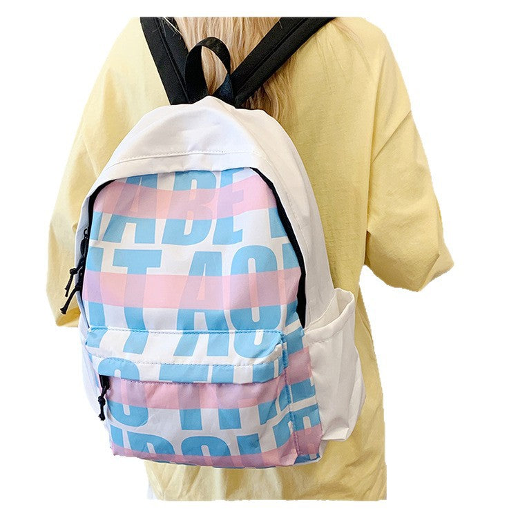 Leisure backpack with eye-catching graphic design and practical compartments Kalsten
